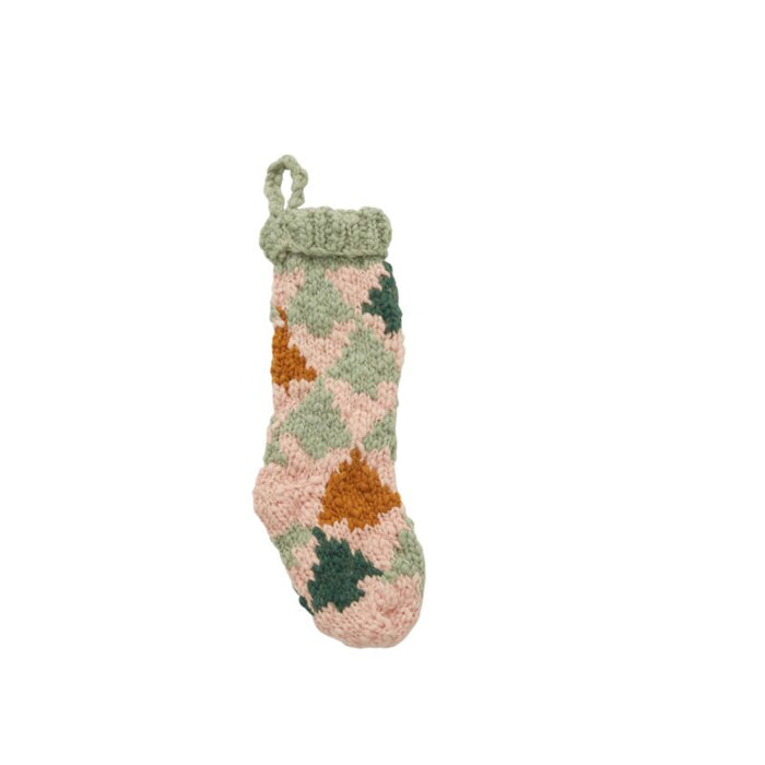 Design Shop Multicolor Cottage Stocking Trees, 19".