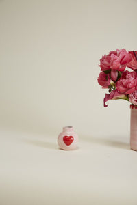 Design Shop Pink Wrapped in Love Collection Budvase, 3.75" X 4", Set of 3.