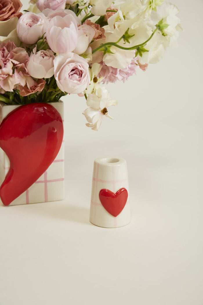 Design Shop Red Friends Forever Collection Candle Holder, 2.25" X 3.25", Set of 4.