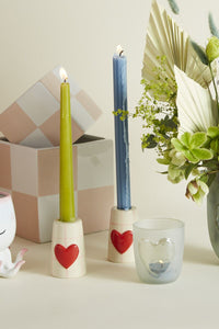 Design Shop Red Friends Forever Collection Candle Holder, 2.25" X 3.25", Set of 4.