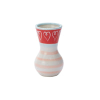 Design Shop Red Cutesy Heart Vase, 3.5" X 6.25", Set of 2.