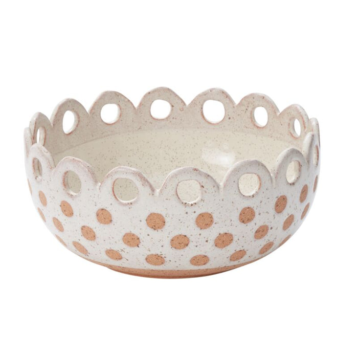 Design Shop Off-White Tidbit Bowl, 10.5" X 4.75"