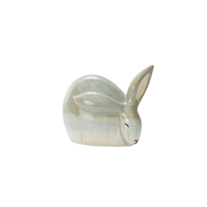 Design Shop Moss Dewdrop Bunny Figurine, 7" X 6", Set of 3.