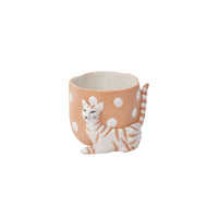 Design Shop Brown Pampered Pet Pot, 4.25" X 3.5", Set of 2.