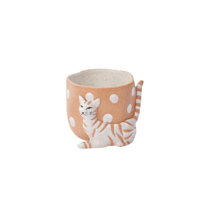 Design Shop Brown Pampered Pet Pot, 4.25" X 3.5", Set of 2.