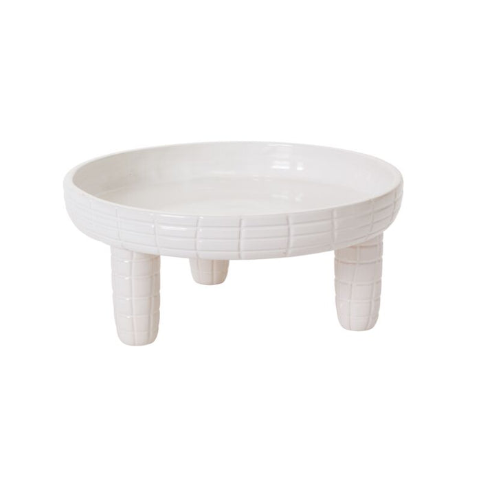 Design Shop Off-White Miles Cake Stand, 12" X 5.25"