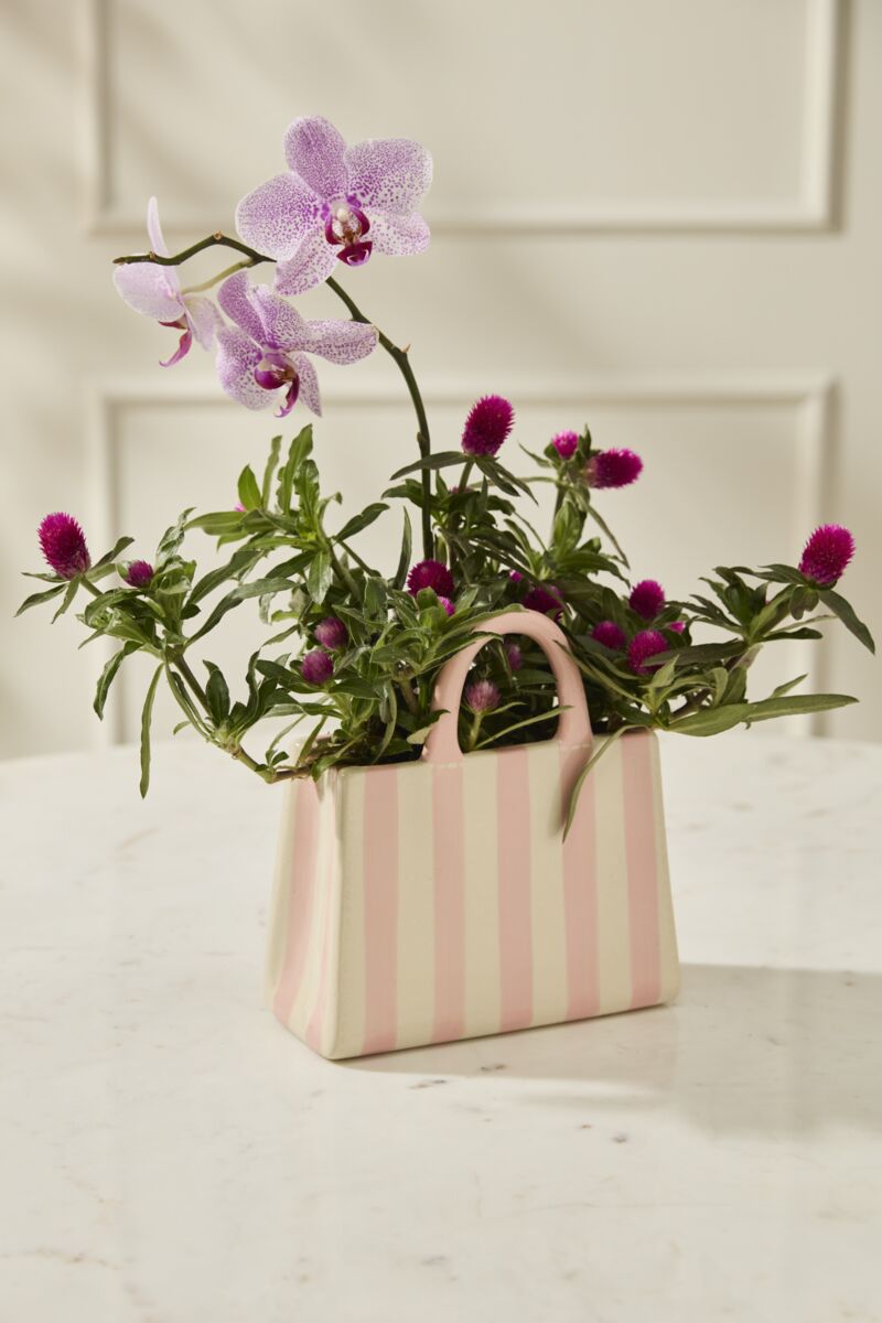 Design Shop Miranda Handbag Vase 7.75"x 3.5"x 8.5"