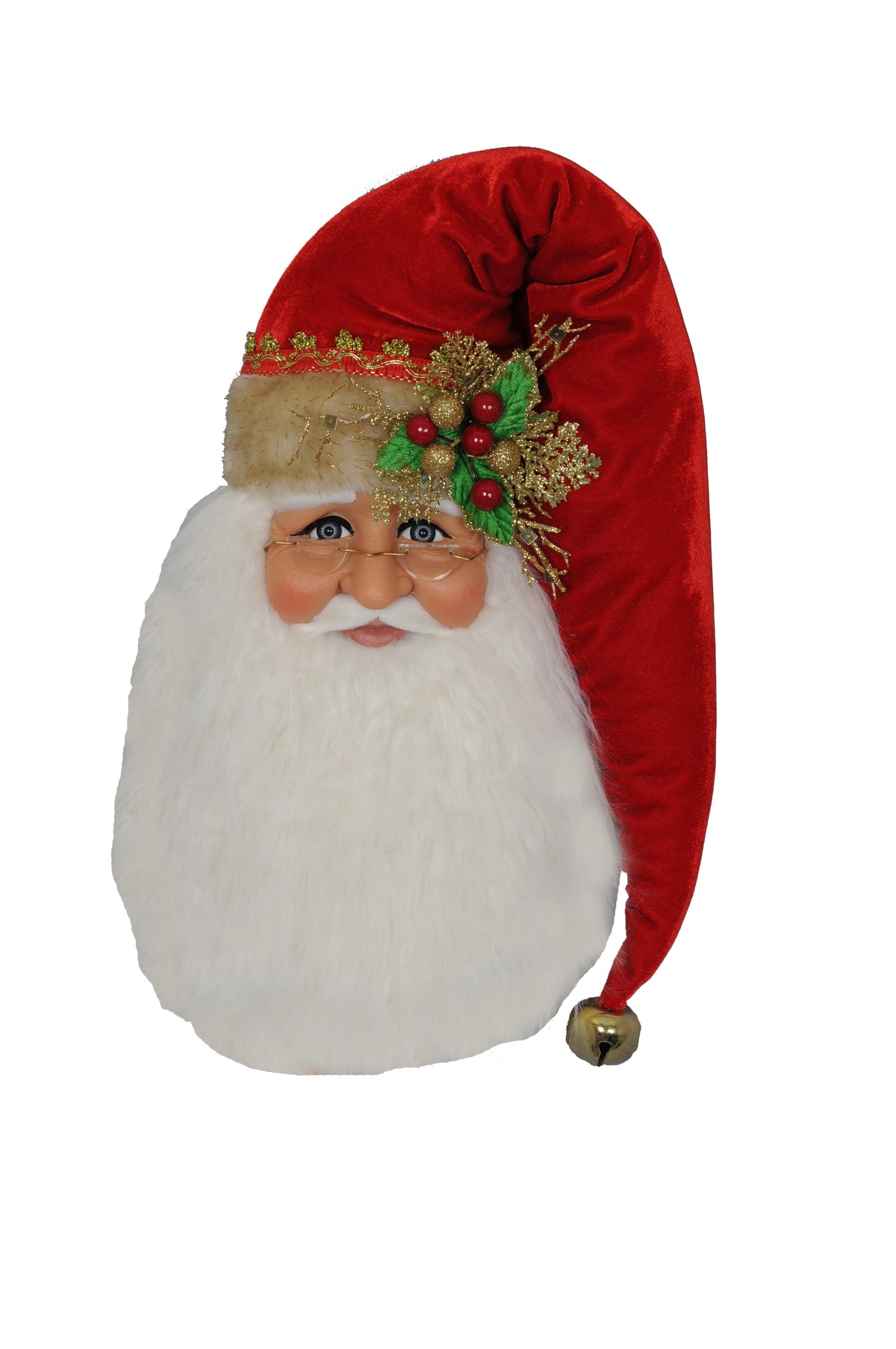 Karen Didion Traditional Santa Head Wall/Door Hanger