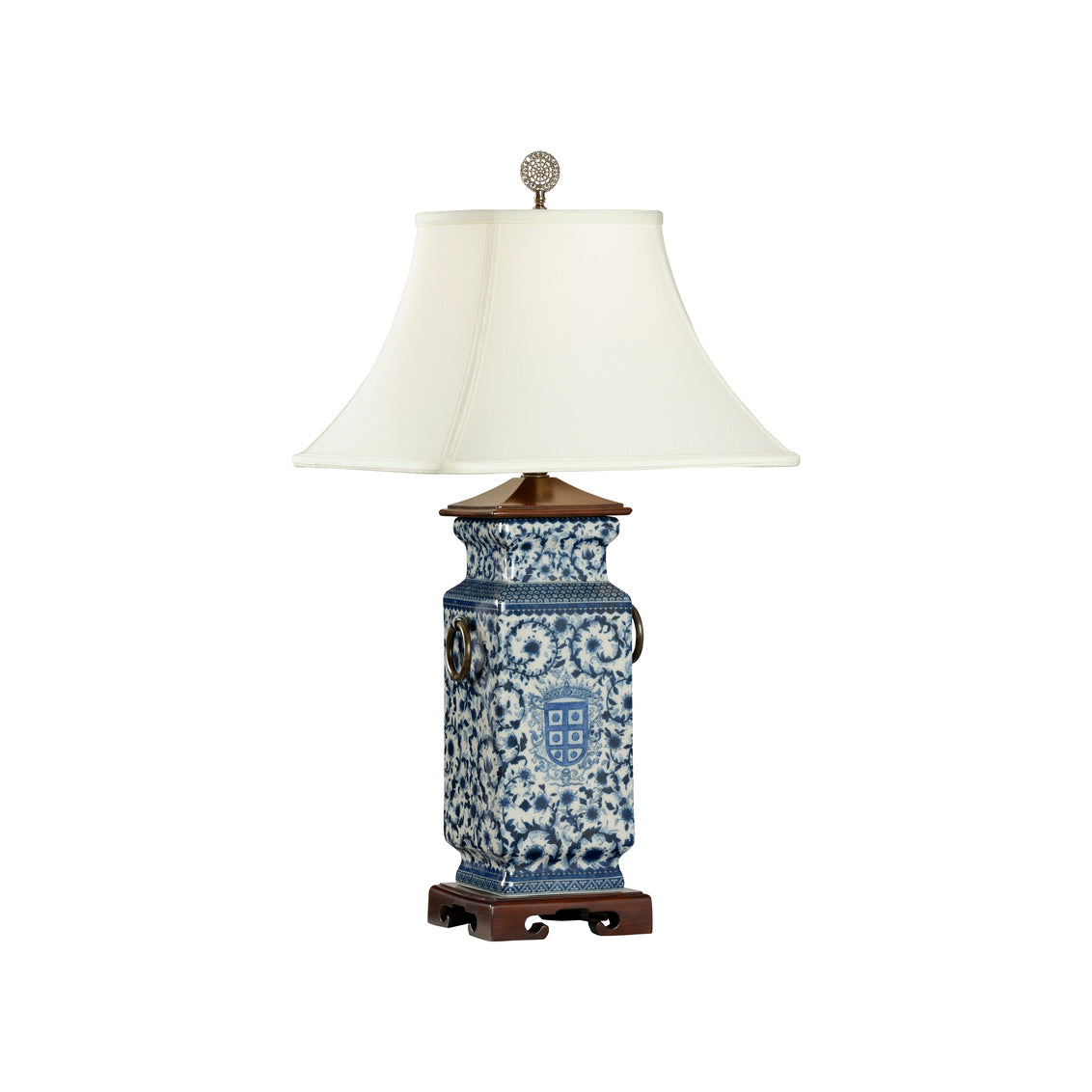 Wildwood Blue And White Heralds Lamp