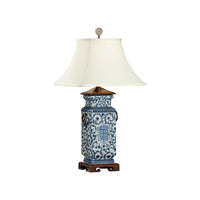 Wildwood Blue And White Heralds Lamp