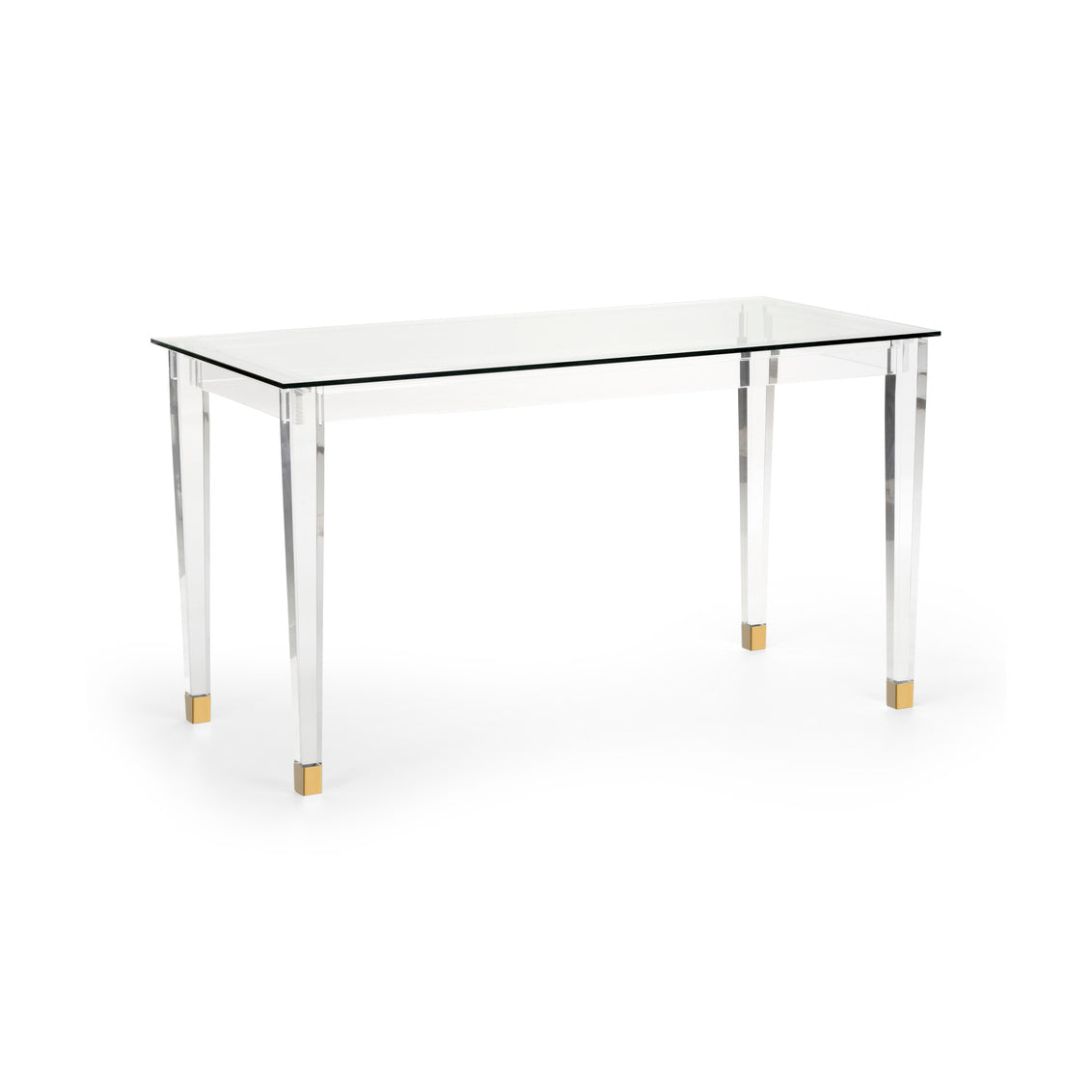 Chelsea House Acrylic Denver Desk Brass