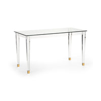 Chelsea House Acrylic Denver Desk Brass