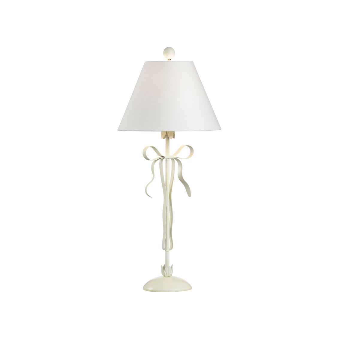 Chelsea House Bow Lamp - White