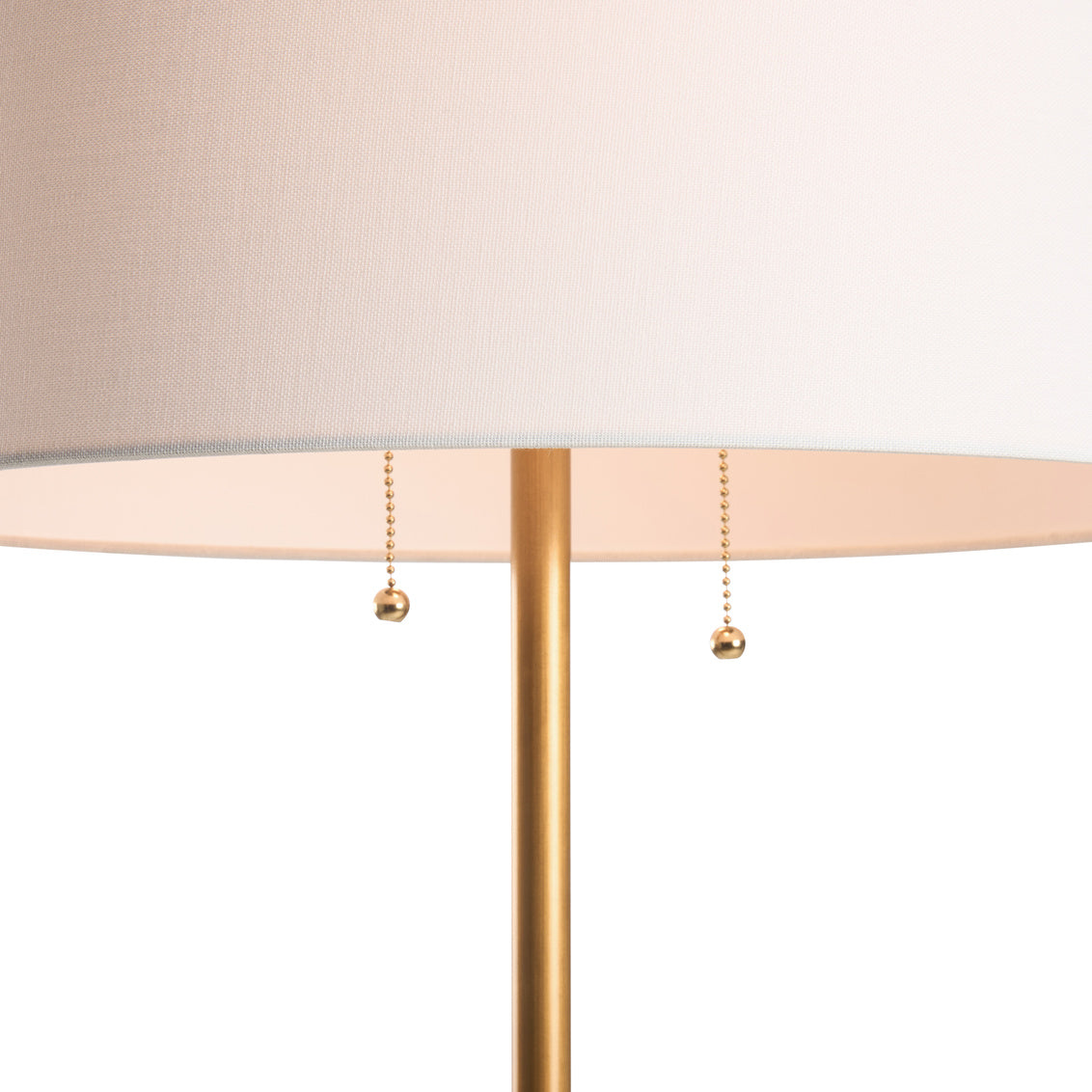 Chelsea House Blythwood Floor Lamp w/  Glass Table - Aged Brass