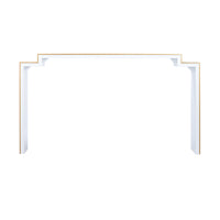 Chelsea House Chatsworth Console Table - White