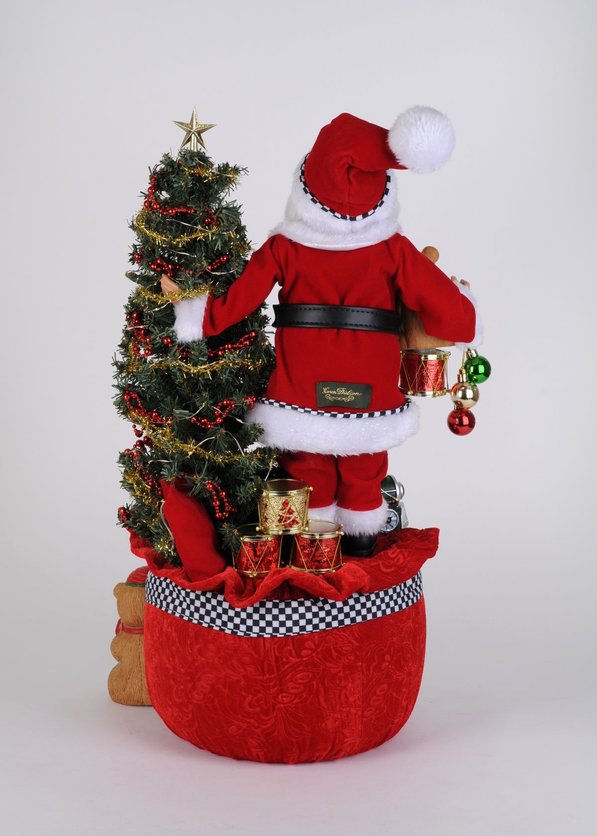 Karen Didion Lighted Merry Beary Christmas Santa