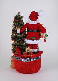 Karen Didion Lighted Merry Beary Christmas Santa