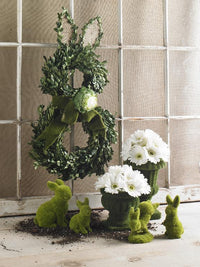 Design Shop 5 Inch Moss Bunny Standing On Front Feet