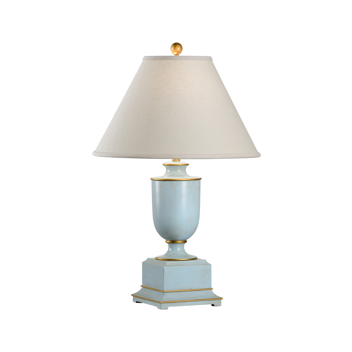 Wildwood Old Washed Urn Lamp - Blue