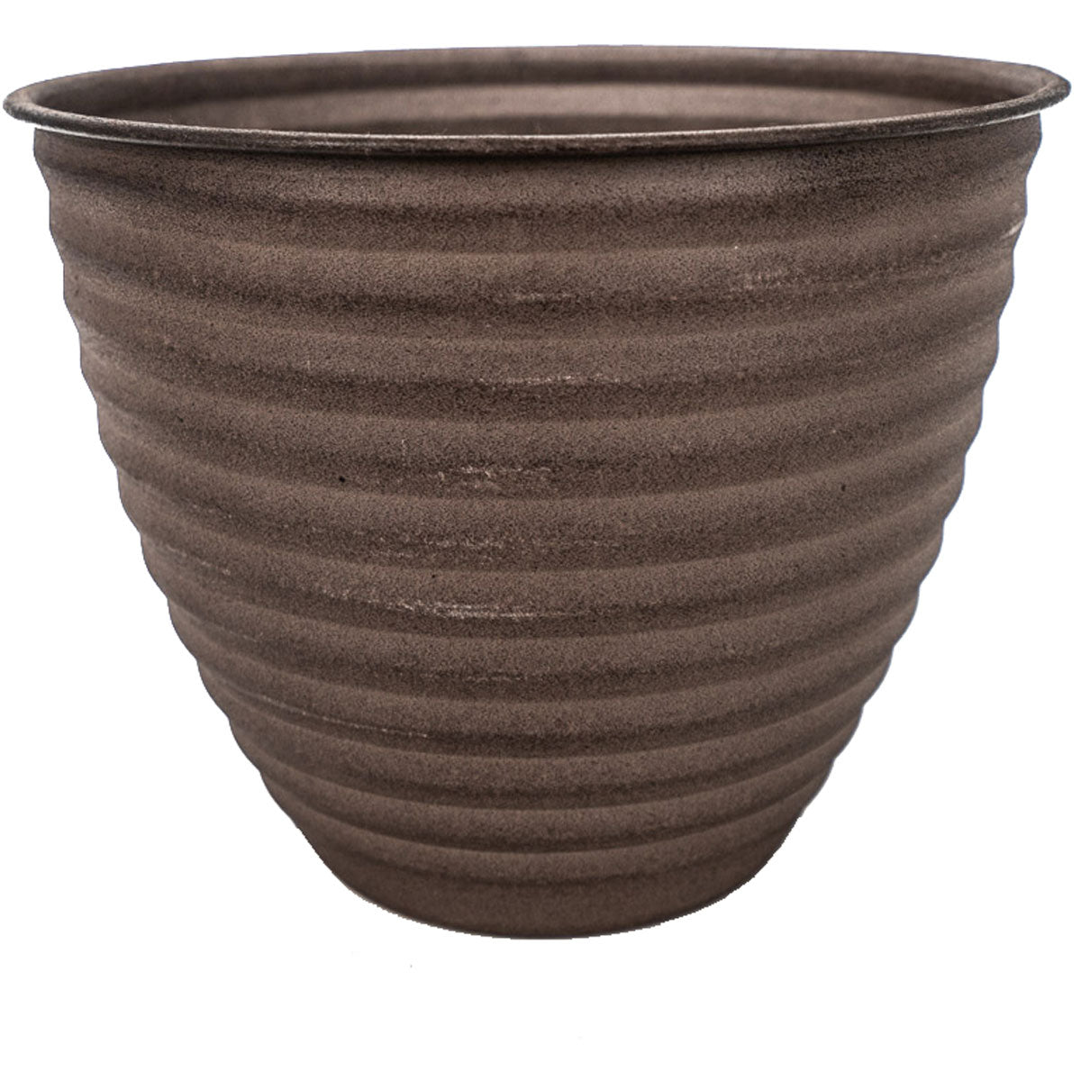 Design Shop Cappuccino Ironstone Woodsdale Planter 8.25"