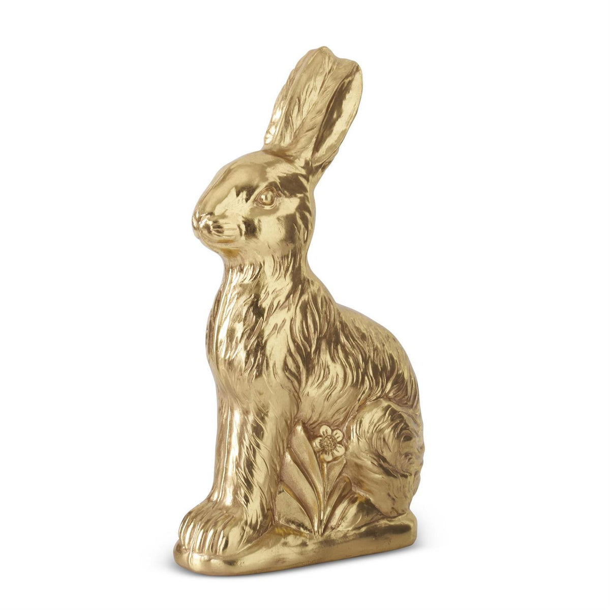Design Shop 19 Inch Resin Gold Foil Resin Easter Bunny