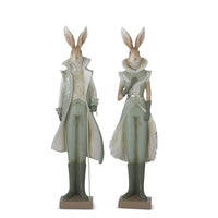 Design Shop Assorted 23 Inch Sage Green & Cream Easter Bunnies. Set of 2.
