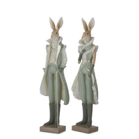 Design Shop Assorted 23 Inch Sage Green & Cream Easter Bunnies. Set of 2.
