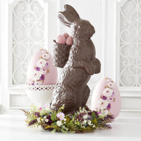 Design Shop 34.25 Inch Resin Chocolate Bunny w/Open Basket Backpack