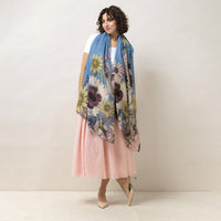 Design Shop Daisy Cornflower Blue Scarf - Viscose/Modal