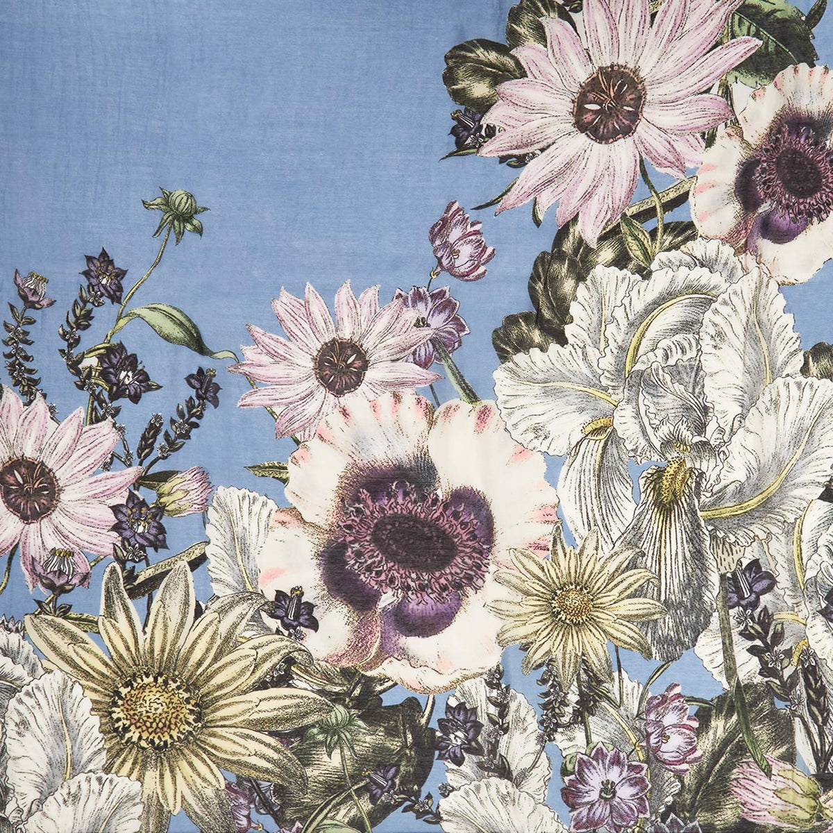 Design Shop Daisy Cornflower Blue Scarf - Viscose/Modal