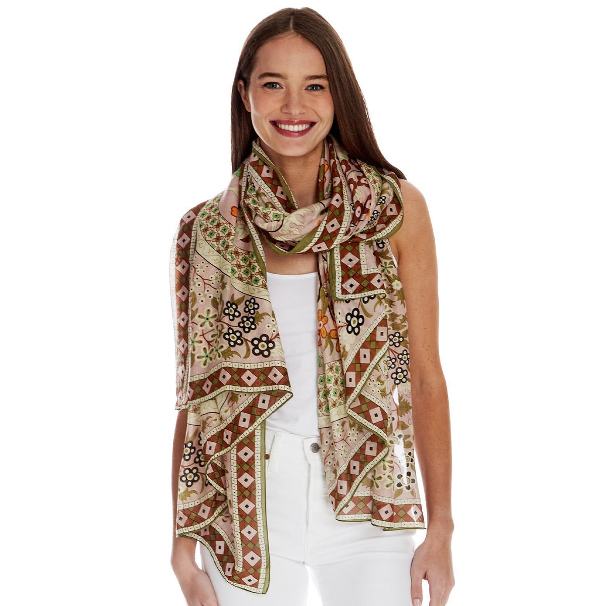 Design Shop Floral Arch Print Scarf - Viscose/Modal
