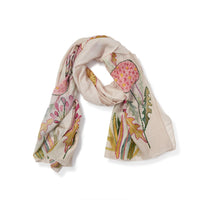 Design Shop Pop Flowers Pink Scarf - Viscose/Modal