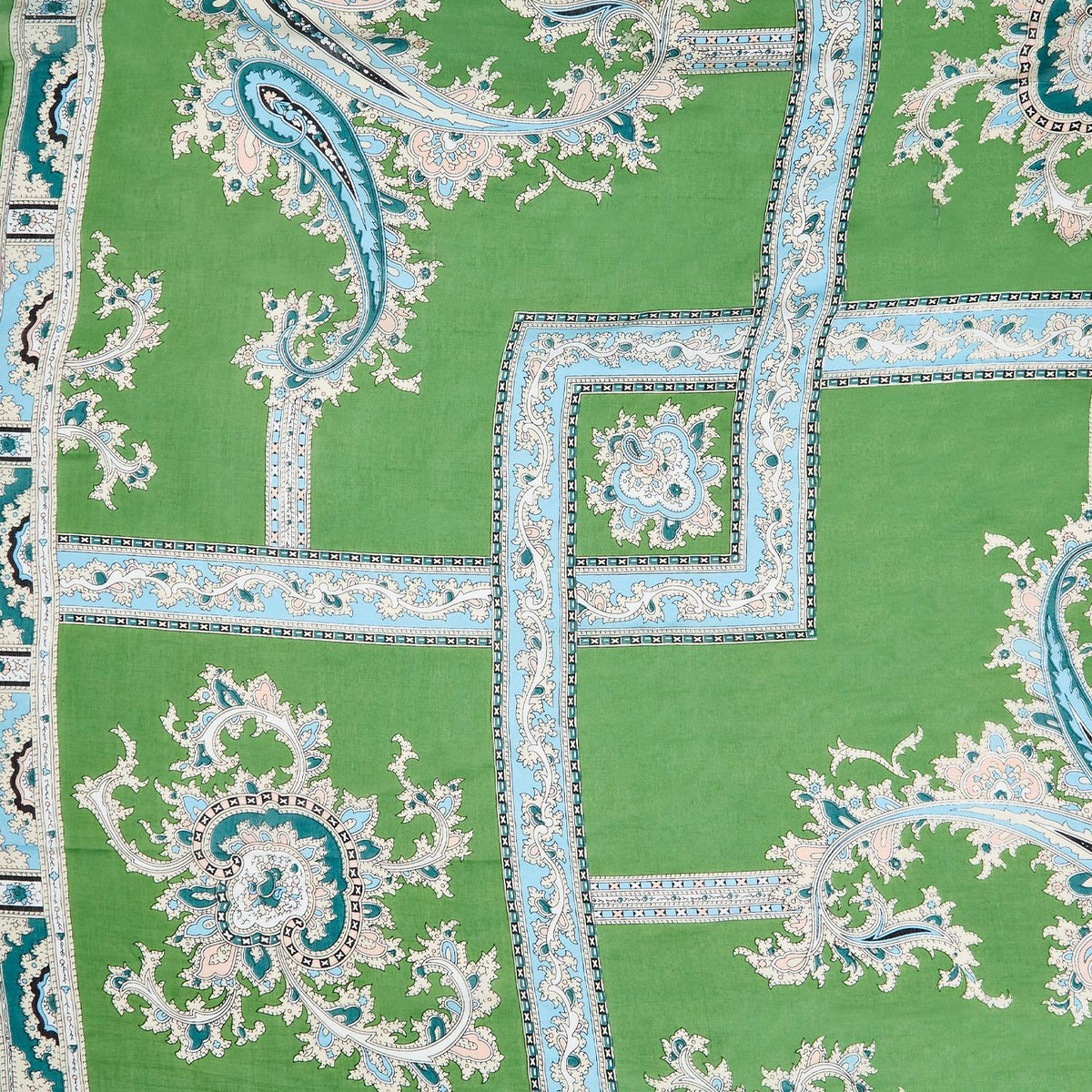 Design Shop Handkerchief Print Green Short Kimono