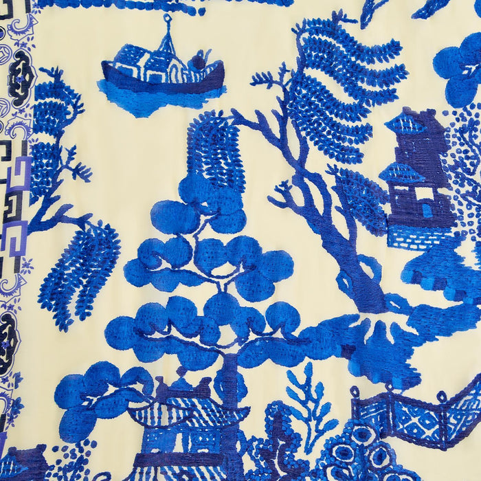 Design Shop Giant Willow Blue Long Kimono - Viscose/Modal