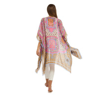 Design Shop Indian Summer Pink Long Kimono - Viscose/Modal