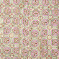 Design Shop Vintage Tiles Pink Long Kimono - Viscose/Modal
