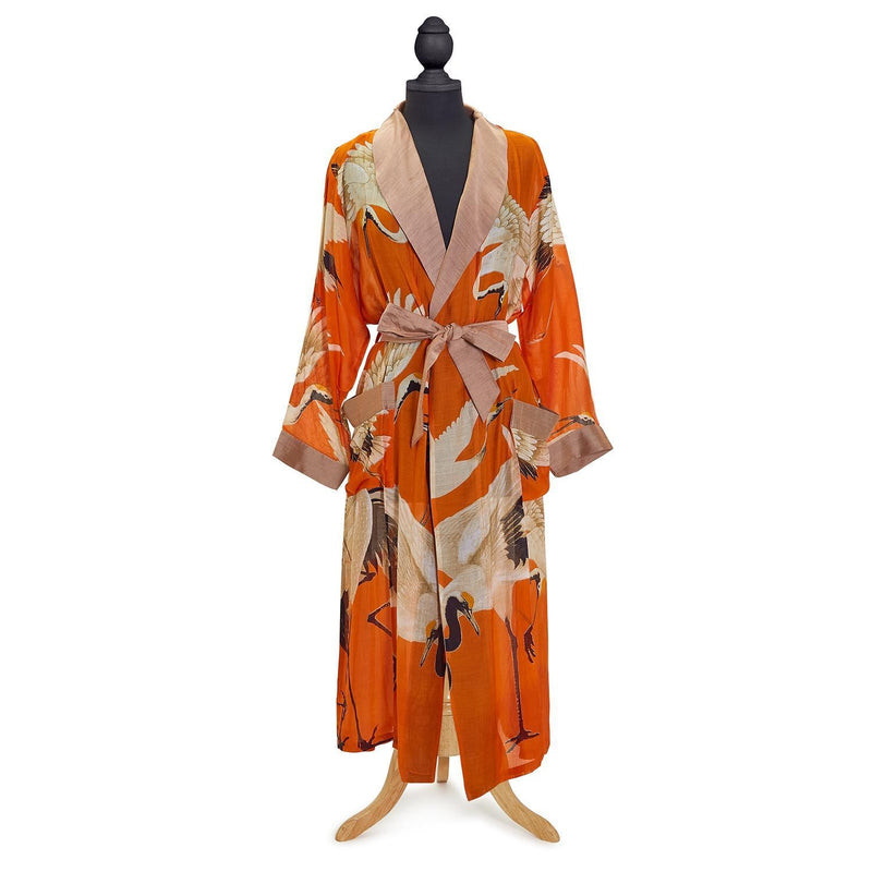 Design Shop Tangerine Heron Robe Gown