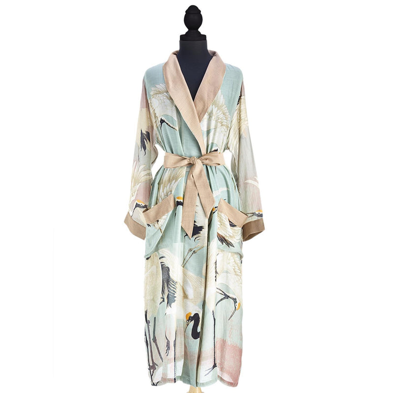 Design Shop Aqua Heron Robe Gown