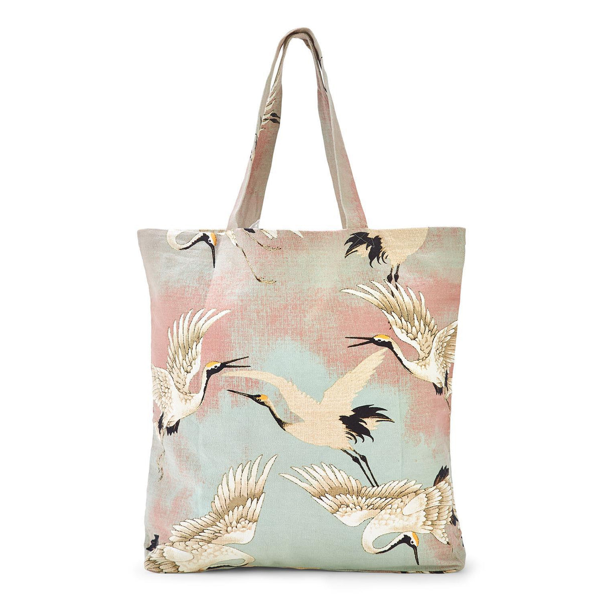 Design Shop Set of 3 Heron Tote Bags - Cotton Canvas