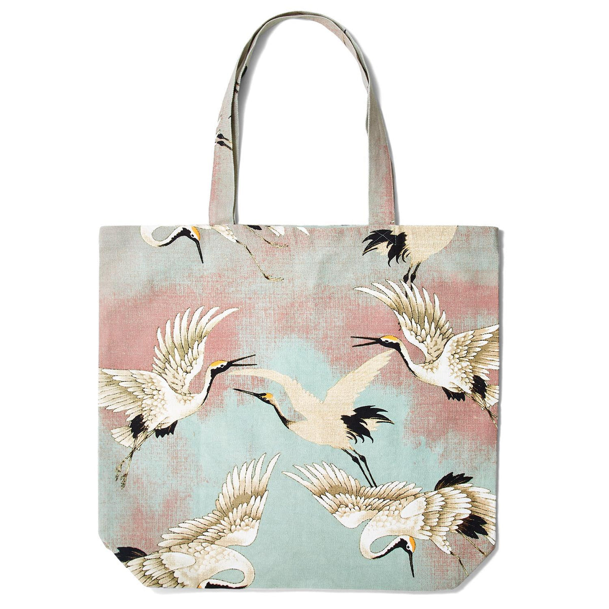 Design Shop Set of 3 Heron Tote Bags - Cotton Canvas