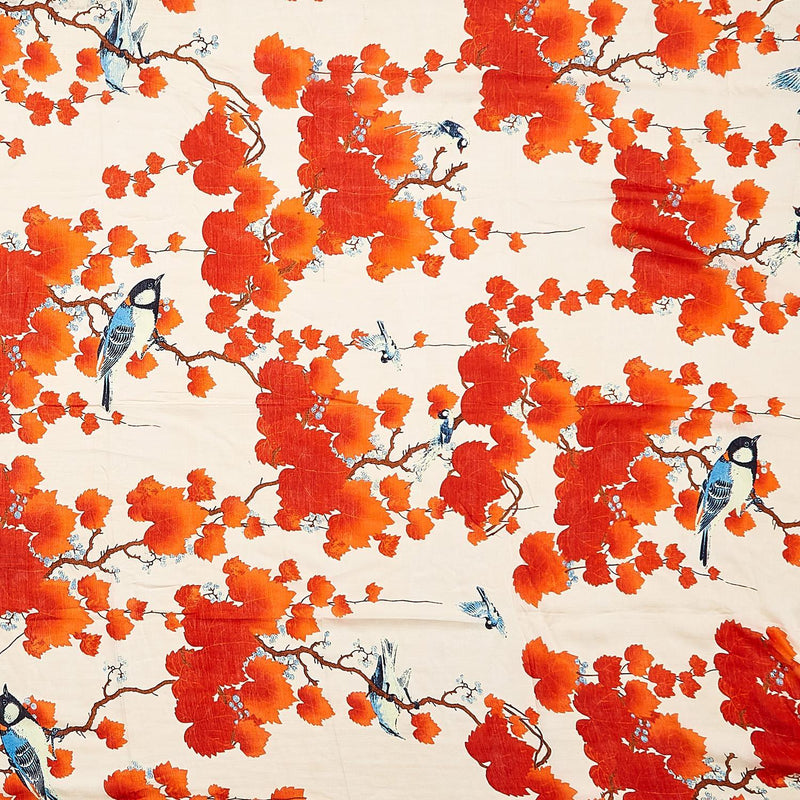Design Shop Blossom Branch Print Red Cardigan - Viscose/Modal