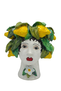 Abigails Small Ceramic Head Vase, Lemons