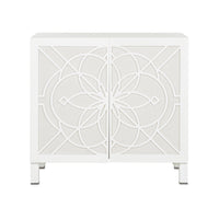Chelsea House Flower of Life Cabinet - White