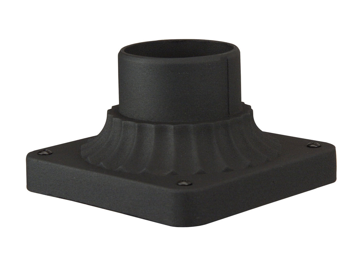 Craftmade 3.5" Post Head Adapter from the Post Adapter Cast collection in Textured Black finish