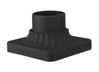 Craftmade 3.5" Post Head Adapter from the Post Adapter Cast collection in Textured Black finish