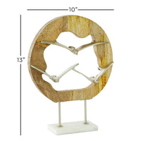 Design Shop  Silver Aluminum Bird Sculpture