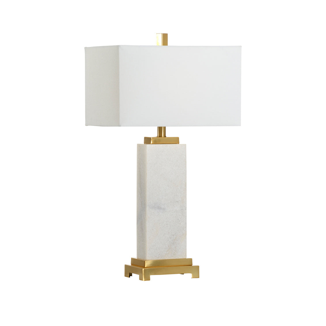 Chelsea House White Kennedy Marble Lamp