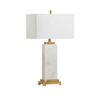 Chelsea House White Kennedy Marble Lamp