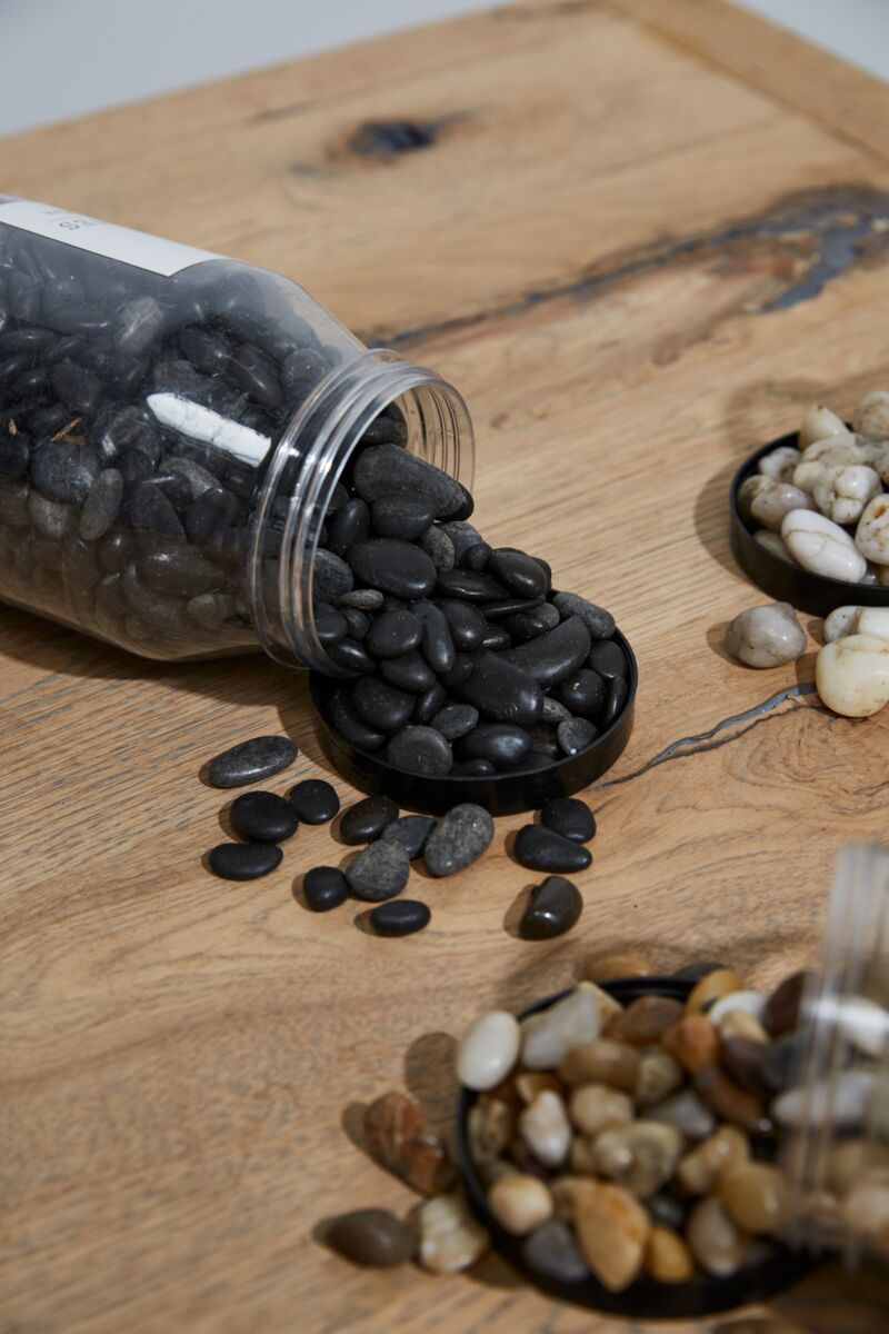 Design Shop Black River Stones Small, 4.5" X 6.5".