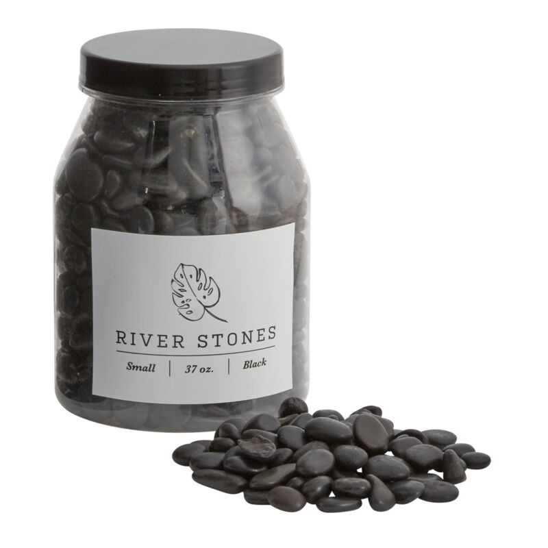 Design Shop Black River Stones Small, 4.5" X 6.5".
